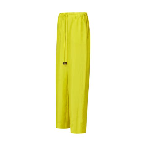 Chartreuse Silk Pajama Pants 